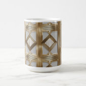 Luxe Art Deco Gouden Mok - Elegant geometrisch pat (Midden)