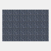 Luxe Art Deco Tegel met Metallic Silver Lines Inpakpapier Vel (Voorkant 2)