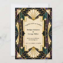 Luxe Art Deco Trouw Emerald Goud Glamour