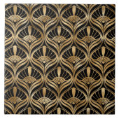 Luxe Art Deco ventilator geometrisch patroon #5 ID Tegeltje (Voorkant)
