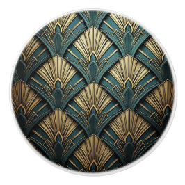 Luxe Art Deco ventilatorontwerp Keramische Knop