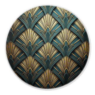 Luxe Art Deco ventilatorontwerp Keramische Knop