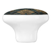 Luxe Art Deco ventilatorontwerp Keramische Knop (Zijkant)