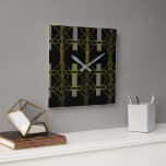 luxe art deco vierkante klok<br><div class="desc">profiteer van luxe deco wandklokken voor uw huiskamer,  kunstdeco wandklokken voor slaapkamer,  kunstdeco wandklokken</div>