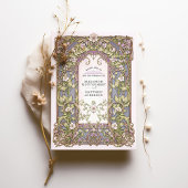 Luxe Art Nouveau Bloemenbruiloft Kaart
