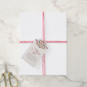 Luxe Artistieke Botanische Bloemen Paisley Wedding Cadeaulabel (Met Touw)