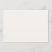 Luxe Artistieke Botanische Bloemen Paisley Wedding Menu (Achterkant)