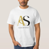Luxe AS Monogram Logo - Elegante Aldo Sitorus Min T-shirt (Voorkant)