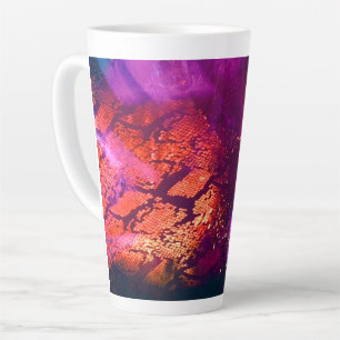 Luxe aurora-geïnspireerde kunst latte mok