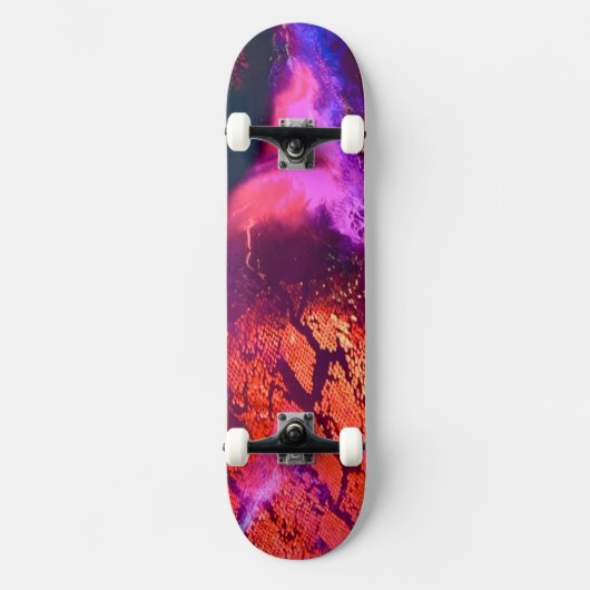 Luxe aurora-geïnspireerde kunst persoonlijk skateboard (Voorkant)