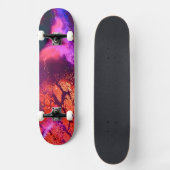 Luxe aurora-geïnspireerde kunst persoonlijk skateboard (Voorkant)