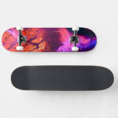 Luxe aurora-geïnspireerde kunst persoonlijk skateboard (Horizontaal)
