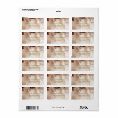 Luxe Aurum Marmer Textuur Bruiloft Etiket (Full Sheet)