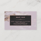 Luxe Aurum Marmeren Roos Gold Make-up Artist Visitekaartje (Achterkant)