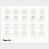 Luxe Authenticiteitscertificaat Sticker | Ivoor (Vel)