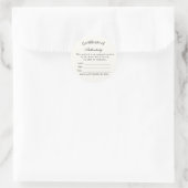 Luxe Authenticiteitscertificaat Sticker | Ivoor (Tas)