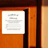 Luxe Authenticiteitscertificaat Sticker | Ivory