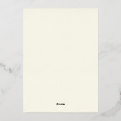 Luxe Authenticiteitscertificaat Sticker | Ivory Folie Feestdagenkaart (Achterkant)