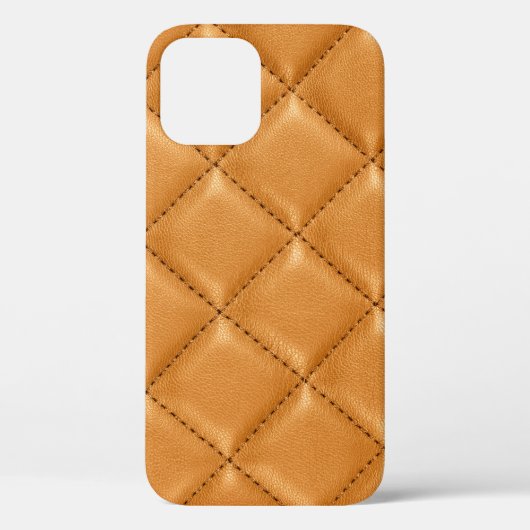 Luxe auto bruin leer, interieur textuur. Case-Mate iPhone case (Achterkant)