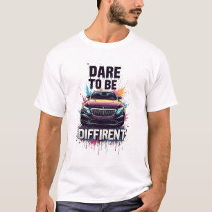 Luxe auto graffiti kracht motivatie kunst t-shirt