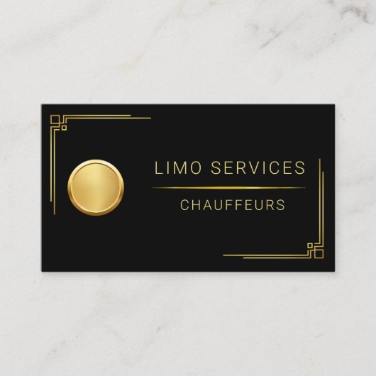 Luxe auto limousine & auto service QR-code Visitekaartje (Voorkant)
