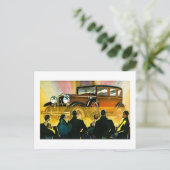 luxe auto-reclame briefkaart (Staand voorkant)