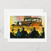 luxe auto-reclame briefkaart (Voorkant / Achterkant)