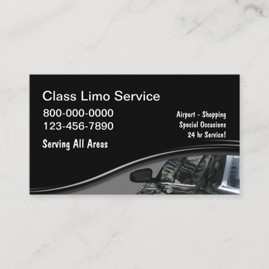 Luxe auto service moderne Visitekaartjes (Voorkant)