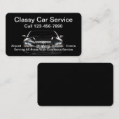 Luxe auto taxi service Visitekaartje (Voorkant / Achterkant)