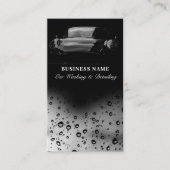 Luxe Auto Wash Automotive Cleaning QR Code Zwart Visitekaartje (Voorkant)