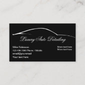 Luxe autodetailing eenvoudig visitekaartje (Voorkant)