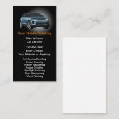 Luxe autodeTAILING Verticale Zakelijke Kaarten Visitekaartje (Voorkant / Achterkant)
