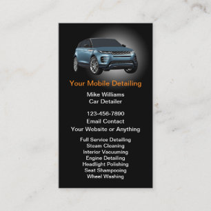 Luxe autodeTAILING Verticale Zakelijke Kaarten Visitekaartje