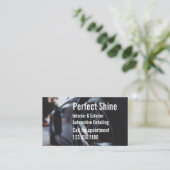 Luxe automatische specificatie van autoreiniging z visitekaartje (Staand voorkant)