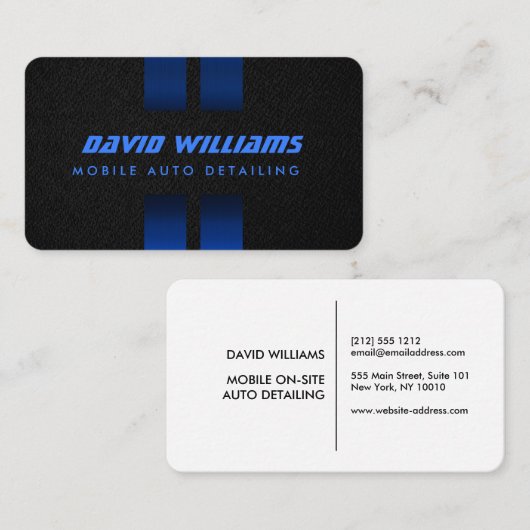 Luxe automatische specificatie van autoreinigingsr visitekaartje (Voorkant / Achterkant)