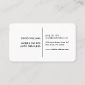 Luxe automatische specificatie van autoreinigingsr visitekaartje (Achterkant)