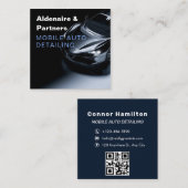 Luxe, automatische specificatie van de QR-code voo Vierkante Visitekaartje (Voorkant / Achterkant)