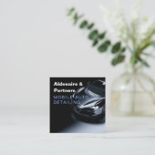 Luxe, automatische specificatie van de QR-code voo Vierkante Visitekaartje (Staand voorkant)