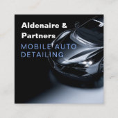 Luxe, automatische specificatie van de QR-code voo Vierkante Visitekaartje (Voorkant)