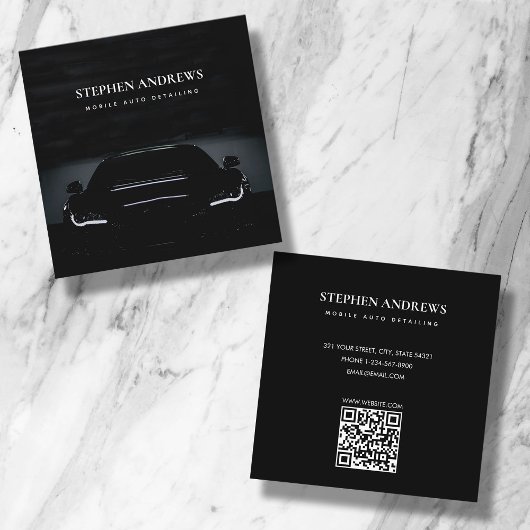 Luxe, automatische specificatie van de QR-code voo Vierkante Visitekaartje