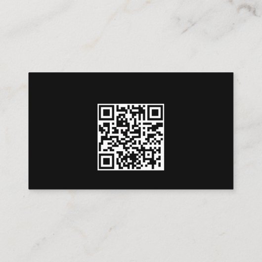 Luxe, automatische specificatie van de QR-code voo Visitekaartje (Achterkant)