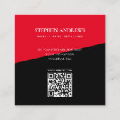 Luxe automatische specificatie van reparatie van a vierkante visitekaartje (Achterkant)