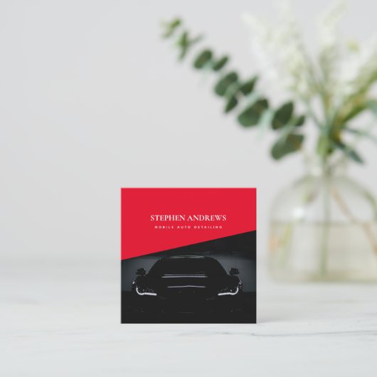 Luxe automatische specificatie van reparatie van a vierkante visitekaartje (Staand voorkant)