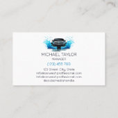 Luxe Automobiel Auto Wassen Auto Detailering Visitekaartje (Achterkant)