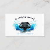 Luxe Automobiel Auto Wassen Auto Detailering Visitekaartje (Voorkant)