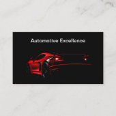 Luxe automotive dikke zwarte kern visitekaartje (Voorkant)