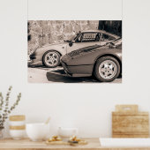Luxe auto's foto poster (Keuken)
