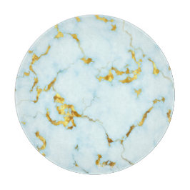 Luxe Azure Gilded Pottery Motif Keramische Kunst Snijplank