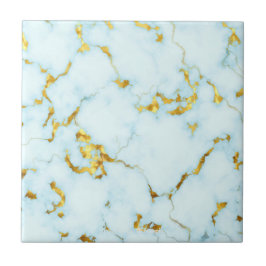 Luxe Azure Gilded Pottery Motif Keramische Kunst Tegeltje