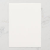Luxe Baby's Breath Bloemige Trouwdag Menu (Achterkant)